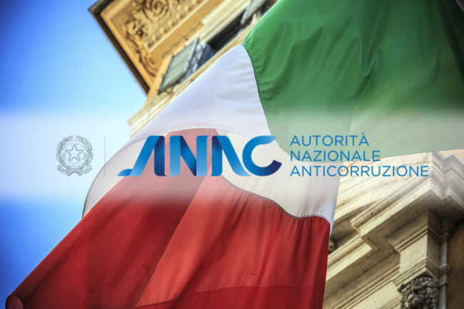 Flag of Italy in Rome